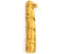 ZOAPDEBCE Nastro di estensione dei capelli umani, Capelli intrecciati ricci sintetici 14 pollici 150 g Onda sciolta Ricci pre allungati Riccioli a spirale Estensioni dei capelli intrecciati(4)(#35)