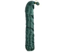 ZOAPDEBCE Nastro di estensione dei capelli umani, Capelli intrecciati ricci sintetici 14 pollici 150 g Onda sciolta Ricci pre allungati Riccioli a spirale Estensioni dei capelli intrecciati(4)(Green)