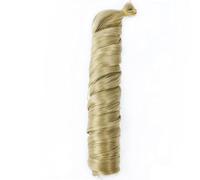ZOAPDEBCE Nastro di estensione dei capelli umani, Capelli intrecciati ricci sintetici 14 pollici 150 g Onda sciolta Ricci pre allungati Riccioli a spirale Estensioni dei capelli intrecciati(4)(24)
