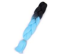 ZOAPDEBCE Nastro di estensione dei capelli umani, Capelli intrecciati sintetici Jumbo Estensioni dei capelli biondi all'uncinetto Trecce Jumbo for donne(5)(27)