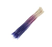ZOAPDEBCE Nastro di estensione dei capelli umani, Ciocche Capelli Capelli naturali all'uncinetto Capelli Dreadlocks fatti a mano Capelli intrecciati sintetici for donne e uomini(4)(Z3 11)