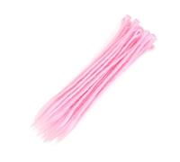 ZOAPDEBCE Nastro di estensione dei capelli umani, Ciocche Capelli Capelli naturali all'uncinetto Capelli Dreadlocks fatti a mano Capelli intrecciati sintetici for donne e uomini(4)(II Pink)