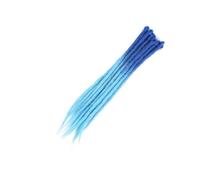 ZOAPDEBCE Nastro di estensione dei capelli umani, Ciocche Capelli Capelli naturali all'uncinetto Capelli Dreadlocks fatti a mano Capelli intrecciati sintetici for donne e uomini(4)(Z2 27)