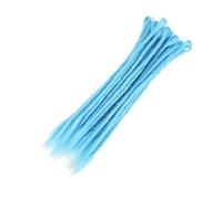 ZOAPDEBCE Nastro di estensione dei capelli umani, Ciocche Capelli Capelli naturali all'uncinetto Capelli Dreadlocks fatti a mano Capelli intrecciati sintetici for donne e uomini(4)(2)