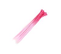 ZOAPDEBCE Nastro di estensione dei capelli umani, Ciocche Capelli Capelli naturali all'uncinetto Capelli Dreadlocks fatti a mano Capelli intrecciati sintetici for donne e uomini(4)(Z2 8)