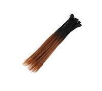 ZOAPDEBCE Nastro di estensione dei capelli umani, Ciocche Capelli Capelli naturali all'uncinetto Capelli Dreadlocks fatti a mano Capelli intrecciati sintetici for donne e uomini(4)(Z2 6)
