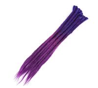 ZOAPDEBCE Nastro di estensione dei capelli umani, Ciocche Capelli Capelli naturali all'uncinetto Capelli Dreadlocks fatti a mano Capelli intrecciati sintetici for donne e uomini(4)(Z2 21)