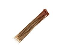 ZOAPDEBCE Nastro di estensione dei capelli umani, Ciocche Capelli Capelli naturali all'uncinetto Capelli Dreadlocks fatti a mano Capelli intrecciati sintetici for donne e uomini(4)(Z2 13)