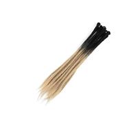 ZOAPDEBCE Nastro di estensione dei capelli umani, Ciocche Capelli Capelli naturali all'uncinetto Capelli Dreadlocks fatti a mano Capelli intrecciati sintetici for donne e uomini(4)(Z2 31)
