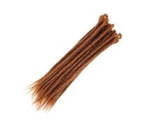 ZOAPDEBCE Nastro di estensione dei capelli umani, Ciocche Capelli Capelli naturali all'uncinetto Capelli Dreadlocks fatti a mano Capelli intrecciati sintetici for donne e uomini(4)(30)