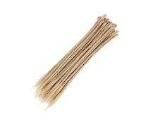 ZOAPDEBCE Nastro di estensione dei capelli umani, Ciocche Capelli Capelli naturali all'uncinetto Capelli Dreadlocks fatti a mano Capelli intrecciati sintetici for donne e uomini(4)(24)