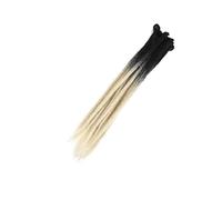 ZOAPDEBCE Nastro di estensione dei capelli umani, Ciocche Capelli Capelli naturali all'uncinetto Capelli Dreadlocks fatti a mano Capelli intrecciati sintetici for donne e uomini(4)(Z2 26)