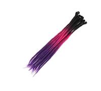 ZOAPDEBCE Nastro di estensione dei capelli umani, Ciocche Capelli Capelli naturali all'uncinetto Capelli Dreadlocks fatti a mano Capelli intrecciati sintetici for donne e uomini(4)(Z3 18)