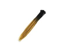 ZOAPDEBCE Nastro di estensione dei capelli umani, Ciocche Capelli Capelli naturali all'uncinetto Capelli Dreadlocks fatti a mano Capelli intrecciati sintetici for donne e uomini(4)(Z2 34)