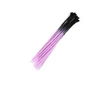 ZOAPDEBCE Nastro di estensione dei capelli umani, Ciocche Capelli Capelli naturali all'uncinetto Capelli Dreadlocks fatti a mano Capelli intrecciati sintetici for donne e uomini(4)(Z2 28)