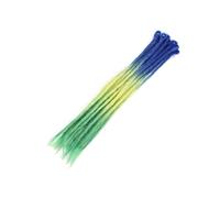 ZOAPDEBCE Nastro di estensione dei capelli umani, Ciocche Capelli Capelli naturali all'uncinetto Capelli Dreadlocks fatti a mano Capelli intrecciati sintetici for donne e uomini(4)(Z3 19)
