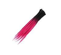 ZOAPDEBCE Nastro di estensione dei capelli umani, Ciocche Capelli naturali all'uncinetto Capelli fatti a mano Dreadlocks Capelli Intrecciatura sintetica Capelli colorati(1)(Z2 2)