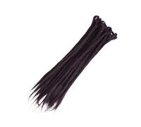 ZOAPDEBCE Nastro di estensione dei capelli umani, Ciocche Capelli naturali all'uncinetto Capelli fatti a mano Dreadlocks Capelli Intrecciatura sintetica Capelli colorati(1)(850K)