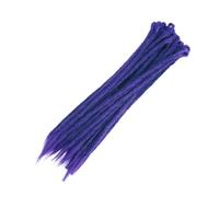 ZOAPDEBCE Nastro di estensione dei capelli umani, Ciocche Capelli naturali all'uncinetto Capelli fatti a mano Dreadlocks Capelli Intrecciatura sintetica Capelli colorati(1)(II Purple)