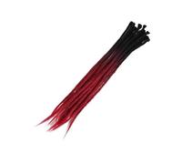 ZOAPDEBCE Nastro di estensione dei capelli umani, Ciocche Capelli naturali all'uncinetto Capelli fatti a mano Dreadlocks Capelli Intrecciatura sintetica Capelli colorati(1)(Z3 23)