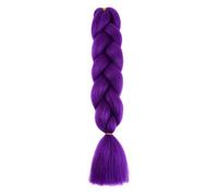 ZOAPDEBCE Nastro di estensione dei capelli umani, Estensione dei capelli all'uncinetto a treccia jumbo da 24 pollici da 100G for trecce Capelli intrecciati arcobaleno Capelli sintetici preallungati fo