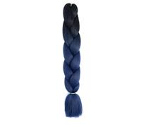 ZOAPDEBCE Nastro di estensione dei capelli umani, Estensione dei capelli all'uncinetto a treccia jumbo da 24 pollici da 100G for trecce Capelli intrecciati arcobaleno Capelli sintetici preallungati fo