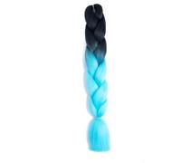 ZOAPDEBCE Nastro di estensione dei capelli umani, Estensione dei capelli all'uncinetto a treccia jumbo da 24 pollici da 100G for trecce Capelli intrecciati arcobaleno Capelli sintetici preallungati fo