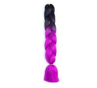 ZOAPDEBCE Nastro di estensione dei capelli umani, Estensione dei capelli all'uncinetto a treccia jumbo da 24 pollici da 100G for trecce Capelli intrecciati arcobaleno Capelli sintetici preallungati fo