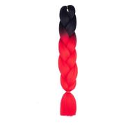 ZOAPDEBCE Nastro di estensione dei capelli umani, Estensione dei capelli all'uncinetto a treccia jumbo da 24 pollici da 100G for trecce Capelli intrecciati arcobaleno Capelli sintetici preallungati fo