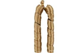 ZOAPDEBCE Nastro di estensione dei capelli umani, Estensioni dei capelli all'uncinetto con ricciolo a spirale sintetico Riccioli Intrecciati Capelli Trecce ricci spagnole pre allungate for le donne(4)