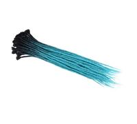 ZOAPDEBCE Nastro di estensione dei capelli umani, Estensioni dei capelli fatti a mano con dreadlocks da 24 pollici Ciocche di capelli all'uncinetto Trecce sintetiche all'uncinetto for donne (BUG_24INC