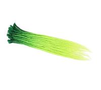 ZOAPDEBCE Nastro di estensione dei capelli umani, Estensioni dei capelli fatti a mano con dreadlocks da 24 pollici Ciocche di capelli all'uncinetto Trecce sintetiche all'uncinetto for donne (BUG_24INC