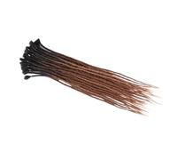 ZOAPDEBCE Nastro di estensione dei capelli umani, Estensioni dei capelli fatti a mano con dreadlocks da 24 pollici Ciocche di capelli all'uncinetto Trecce sintetiche all'uncinetto for donne (BUG_24INC