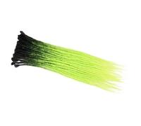 ZOAPDEBCE Nastro di estensione dei capelli umani, Estensioni dei capelli fatti a mano con dreadlocks da 24 pollici Ciocche di capelli all'uncinetto Trecce sintetiche all'uncinetto for donne (BUG_24INC