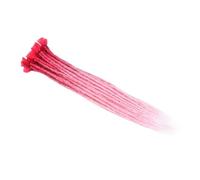 ZOAPDEBCE Nastro di estensione dei capelli umani, Estensioni dei capelli fatti a mano con dreadlocks da 24 pollici Ciocche di capelli all'uncinetto Trecce sintetiche all'uncinetto for donne (BUG_24INC