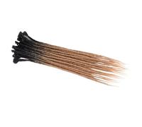ZOAPDEBCE Nastro di estensione dei capelli umani, Estensioni dei capelli fatti a mano con dreadlocks da 24 pollici Ciocche di capelli all'uncinetto Trecce sintetiche all'uncinetto for donne (BUG_24INC
