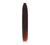 ZOAPDEBCE Nastro di estensione dei capelli umani, Estensioni Dreadlock a 5 fili Capelli fatti a mano all'uncinetto Sintetici 24 pollici Estensione Trecce all'uncinetto for capelli Dreadlocks da donna(