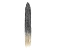 ZOAPDEBCE Nastro di estensione dei capelli umani, Estensioni Dreadlock a 5 fili Capelli fatti a mano all'uncinetto Sintetici 24 pollici Estensione Trecce all'uncinetto for capelli Dreadlocks da donna(