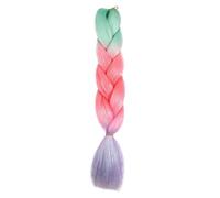 ZOAPDEBCE Nastro di estensione dei capelli umani, Estensioni Jumbo Trecce Sintetiche Glitter da 24 pollici Scintillante Arcobaleno Intrecciare i Capelli for le Donne Acconciatura Fai da Te(H1)(H57)