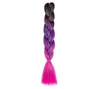 ZOAPDEBCE Nastro di estensione dei capelli umani, Estensioni Jumbo Trecce Sintetiche Glitter da 24 pollici Scintillante Arcobaleno Intrecciare i Capelli for le Donne Acconciatura Fai da Te(H1)(H37)