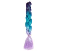 ZOAPDEBCE Nastro di estensione dei capelli umani, Estensioni Jumbo Trecce Sintetiche Glitter da 24 pollici Scintillante Arcobaleno Intrecciare i Capelli for le Donne Acconciatura Fai da Te(H1)(H52)