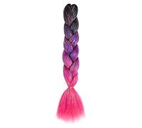 ZOAPDEBCE Nastro di estensione dei capelli umani, Estensioni Jumbo Trecce Sintetiche Glitter da 24 pollici Scintillante Arcobaleno Intrecciare i Capelli for le Donne Acconciatura Fai da Te(H1)(H39)