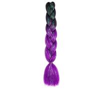 ZOAPDEBCE Nastro di estensione dei capelli umani, Estensioni Jumbo Trecce Sintetiche Glitter da 24 pollici Scintillante Arcobaleno Intrecciare i Capelli for le Donne Acconciatura Fai da Te(H1)(H18)