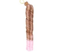 ZOAPDEBCE Nastro di estensione dei capelli umani, Estensioni sintetiche dei capelli treccia all'uncinetto stile pony ondulato afro sciolto naturale intrecciatura riccia gancio for capelli treccia ricc