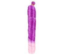 ZOAPDEBCE Nastro di estensione dei capelli umani, Estensioni sintetiche dei capelli treccia all'uncinetto stile pony ondulato afro sciolto naturale intrecciatura riccia gancio for capelli treccia ricc