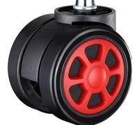 ZOAPDEBCE Ruote Sedia da Ufficio, Sostituzione Ruota Universale, Accessori for sedie elettriche da Competizione Parti Sedia da Ufficio Sedia Capo Sedia Universale for Computer Accessori rotanti(Red)