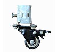 ZOAPDEBCE Ruote sedia da ufficio, Sostituzione ruota universale, freno a tubo quadrato ruota universale 25 ripiano pavimento mobile manicotto esterno senza punzonatura 25 puleggia base a tubo quadrato