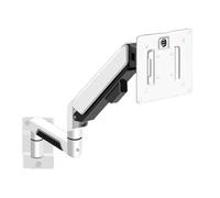 ZOAPDEBCE Stand a doppio monitor, Adatto for schermi da 10-32 pollici entro 19,8 libbre, braccio for monitor con molla a gas a movimento completo for montaggio a parete for monitor singolo con support