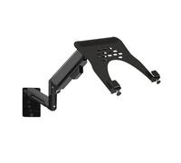 ZOAPDEBCE Stand a doppio monitor, Braccio di supporto for laptop a movimento completo con molla a gas in alluminio, adatto for schermi da 32 pollici, 19,8 libbre/laptop da 10-17"(Schwarz)