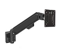 ZOAPDEBCE Stand a doppio monitor, Braccio for monitor con molla a gas regolabile in altezza da 10"-32", può contenere da 4,4 a 19,8 libbre con girevole(Schwarz)